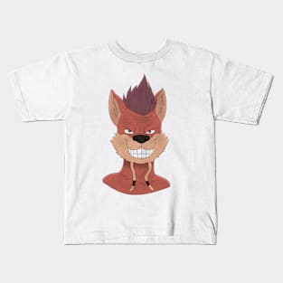 Anthro fox face Kids T-Shirt